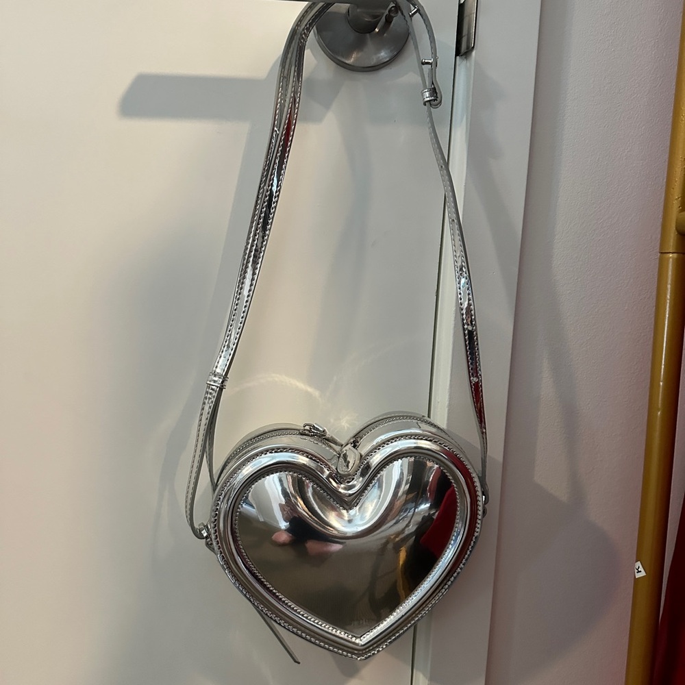 JW Pei Arlene Heart Bag - silver